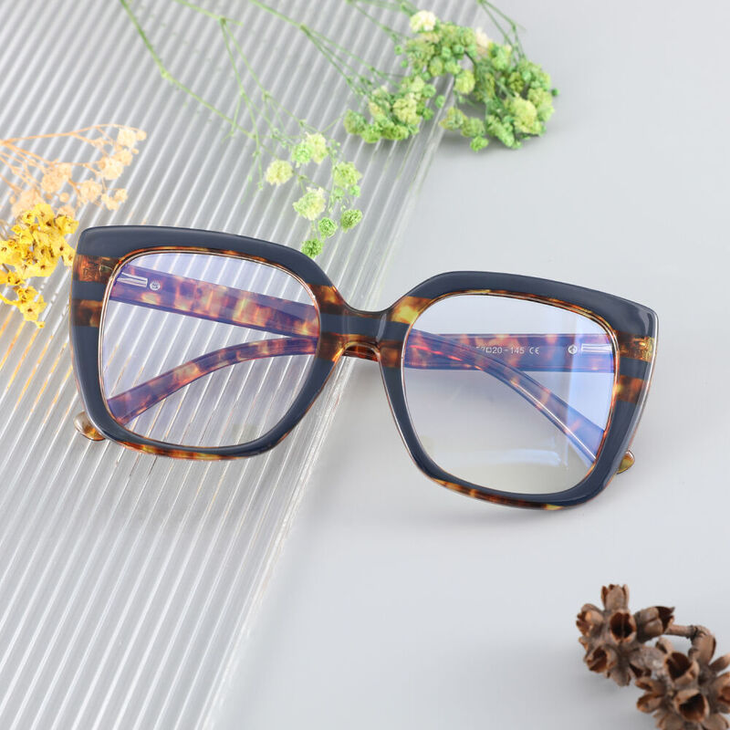 Wanda Cat-Eye Blue Glasses