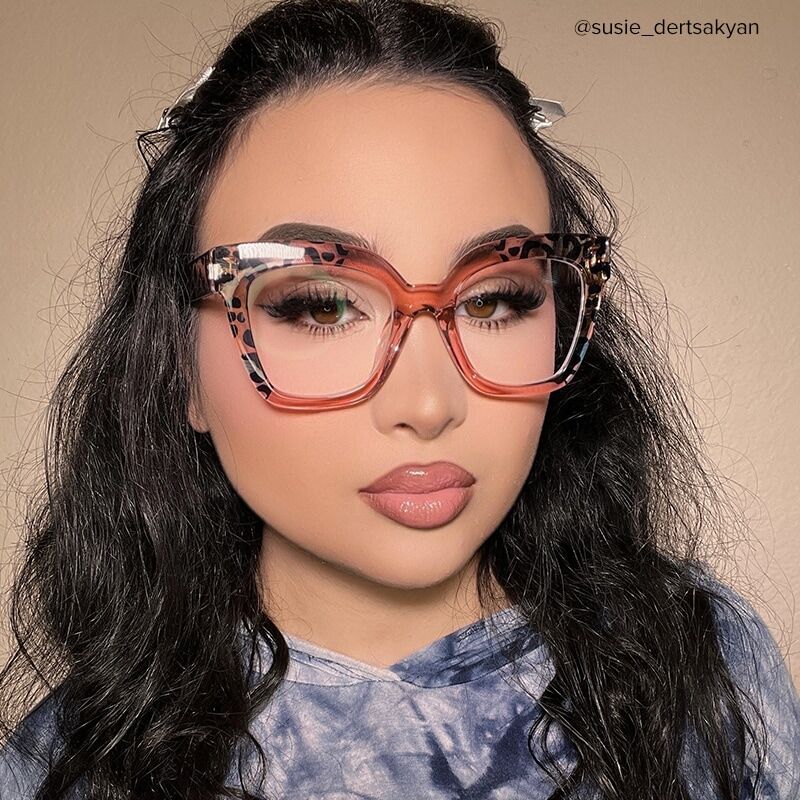 Lamb Cat Eye Pink Glasses
