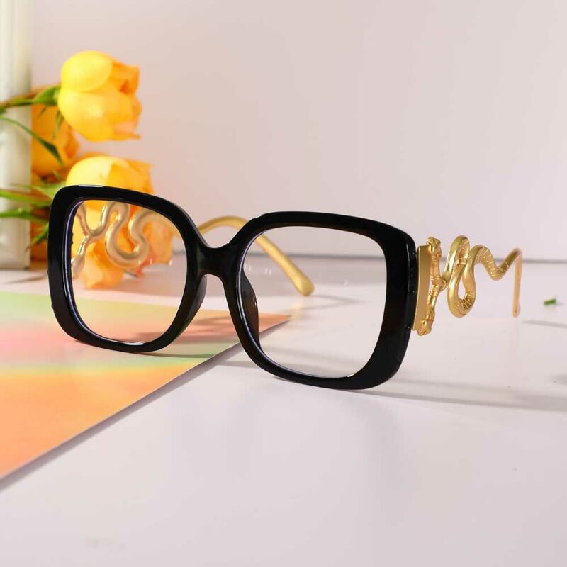 Duncan Square Black Glasses