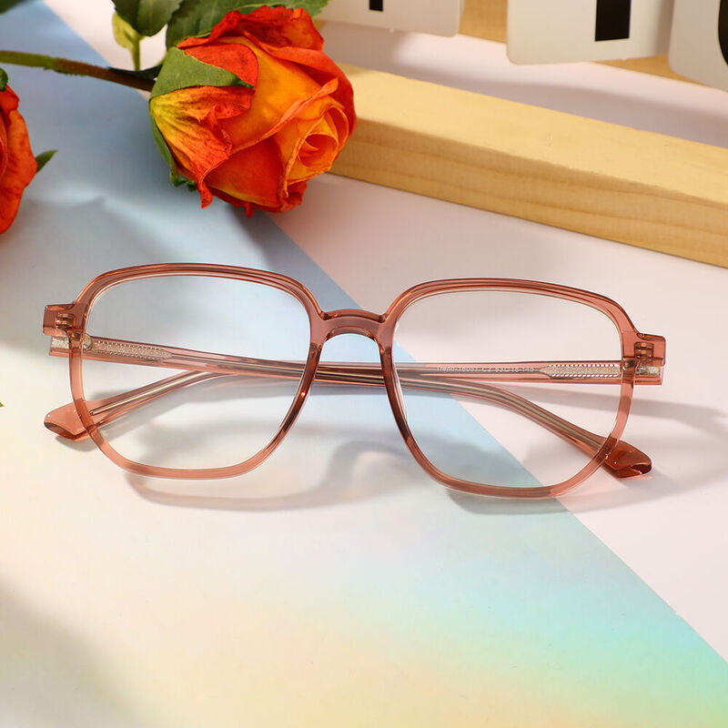 Ferdinand Square Pink Glasses