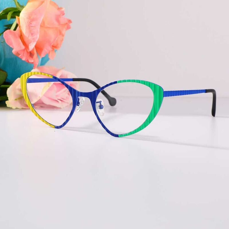 Washingto Cat Eye Blue Glasses