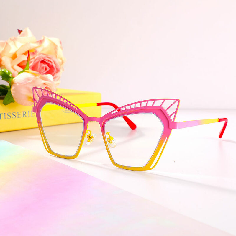 Eisenhowe Cat Eye Pink Glasses