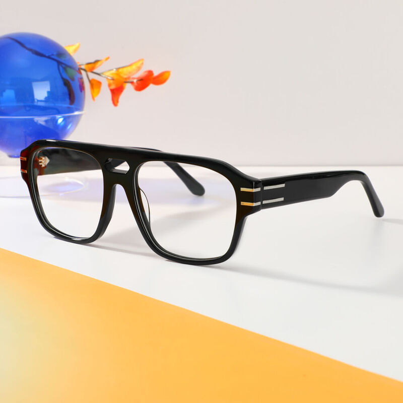 Maxwel Pilote Schwarze Brille