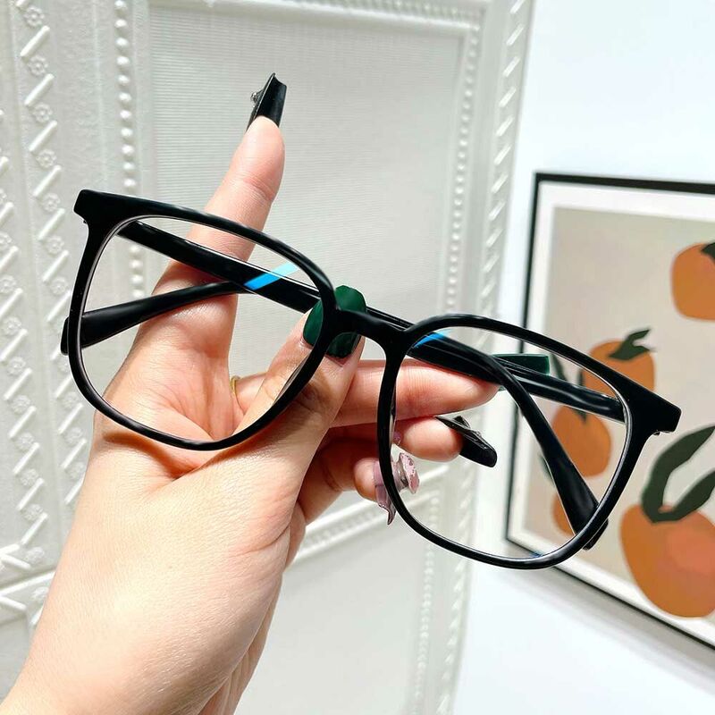 Norton Square Black Glasses