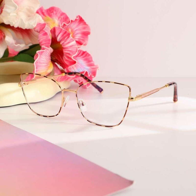 Donna Cat Eye Leopardene Brillen