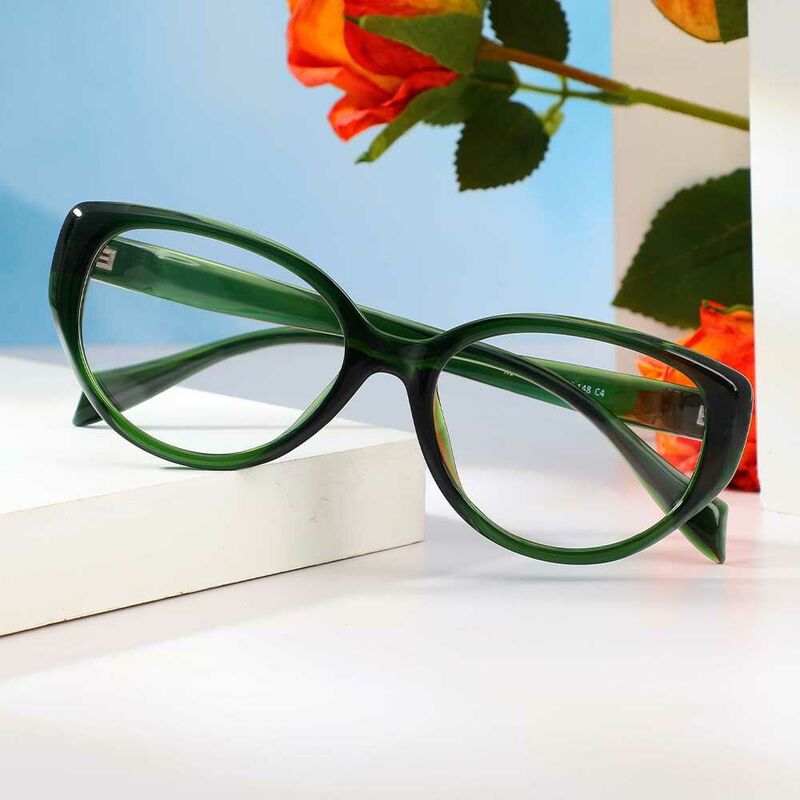 Lunettes de Vue Joan Cat Eye Vert