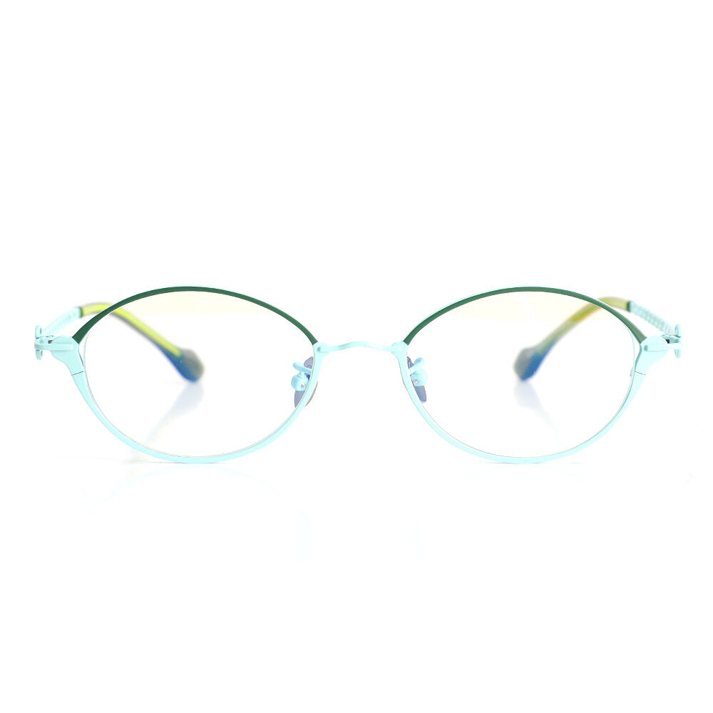 Les Oval Blue Glasses