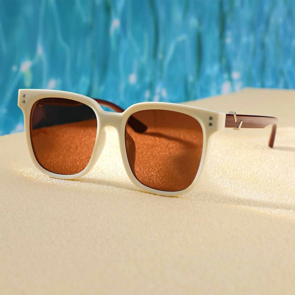 Eudora Quadratische Rosa Sonnenbrille