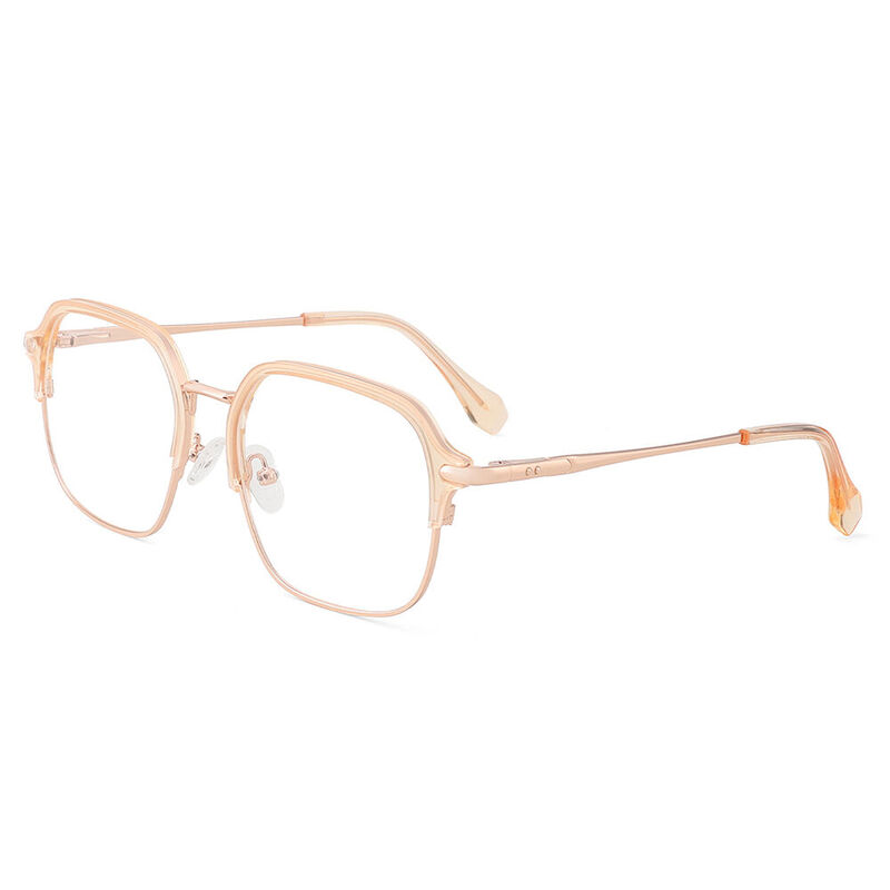 Fielder Browline Orange Glasses