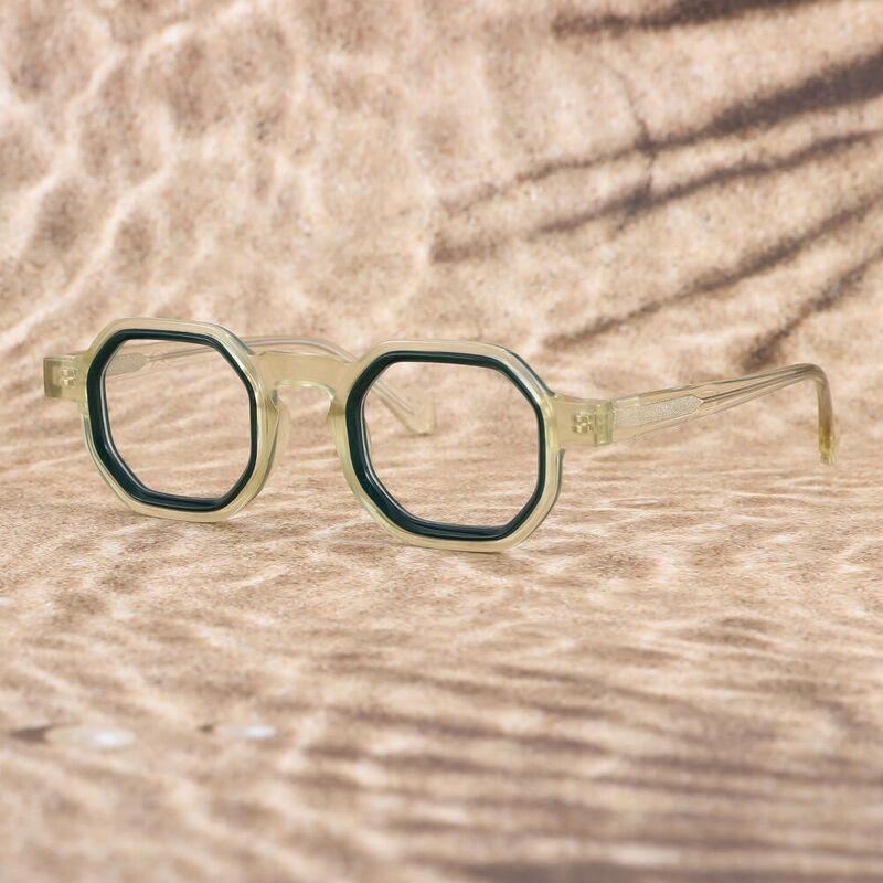 Dewar Geometric Green Glasses