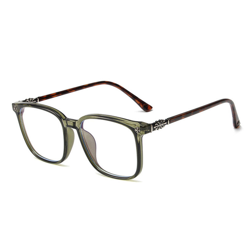 Leacock Square Green Glasses