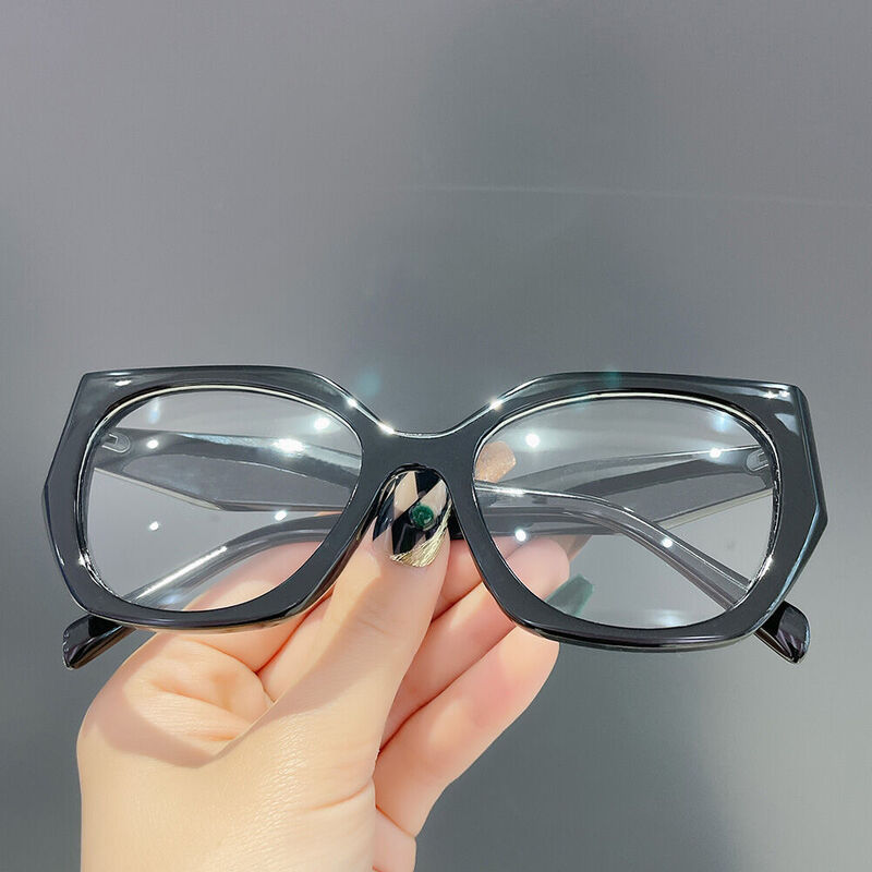 Dana Cat Eye Black Glasses