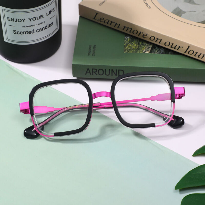 Frede Square Black Glasses