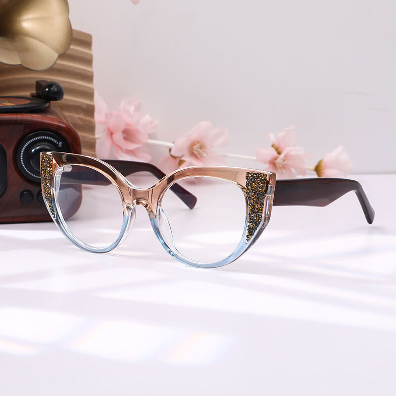 Clau Cat Eye Gray Glasses