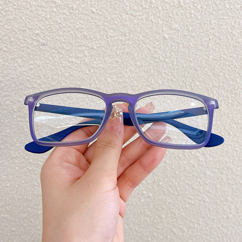 Gerald Square Purple Glasses