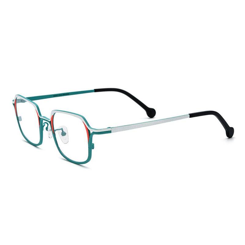Geordiee Square Green Glasses