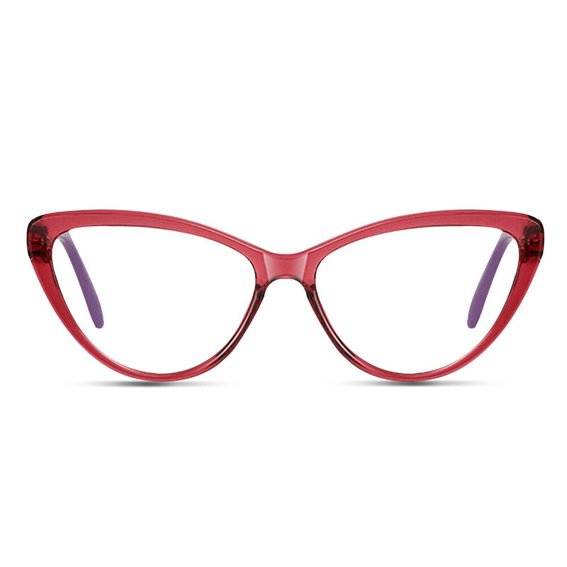 Natividad Cat Eye Rote Brillen