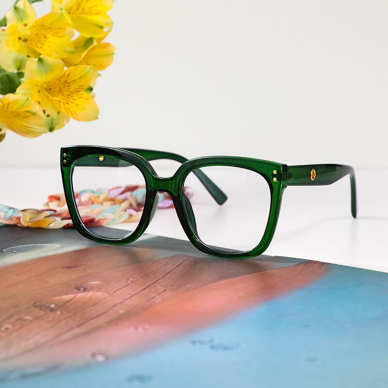 Lunettes de Vue Trog Carré Vert