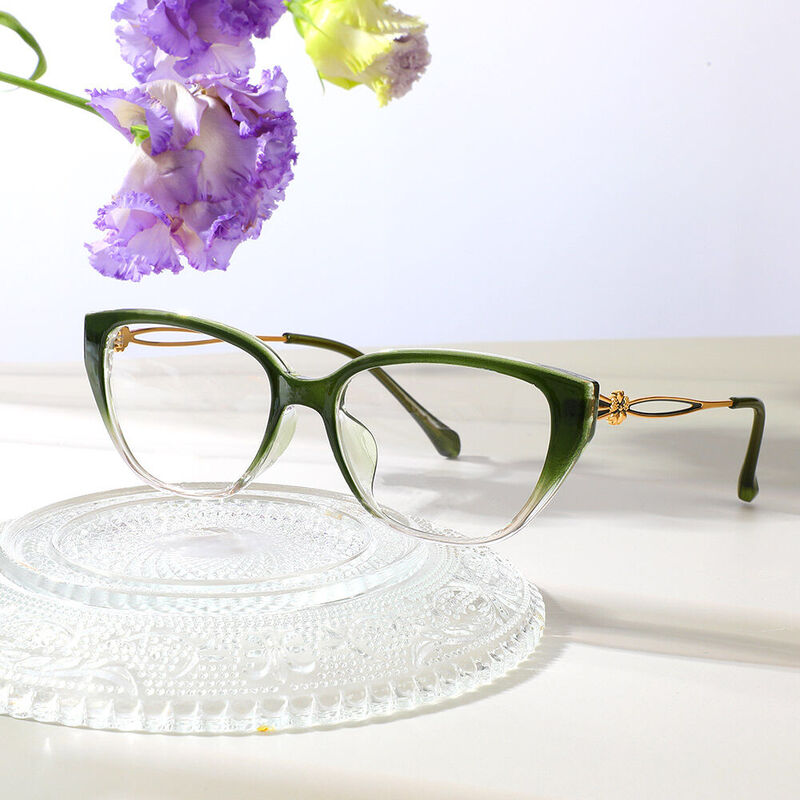 Chapman Cat Eye Grüne Brille