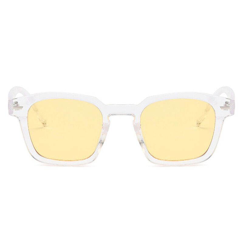 Amice Square Clear Yellow Sunglasses