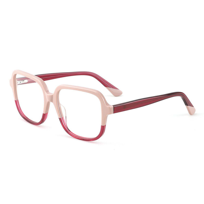 Ford Square Pink Glasses