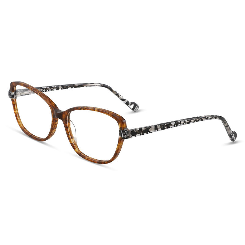 Hedy Cat Eye Brown Glasses