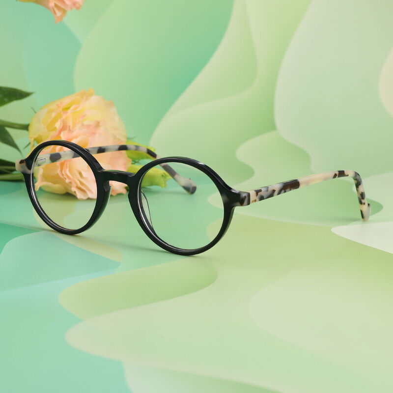 Bloor Round Black Glasses