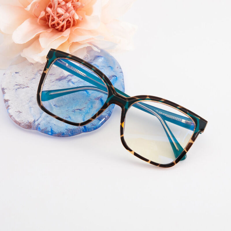 Lunettes de Vue Aubrey Cat Eye Léopard