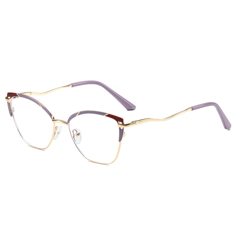 Kentic Cat Eye Purple Glasses