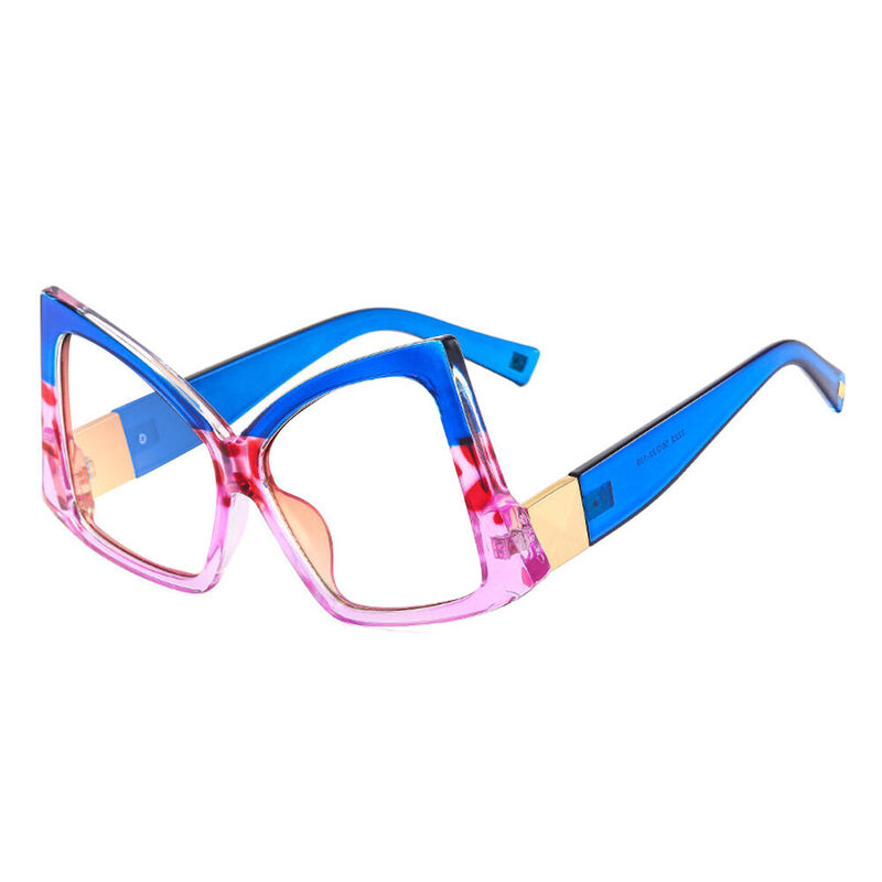 Zebu Cat Eye Blue Glasses