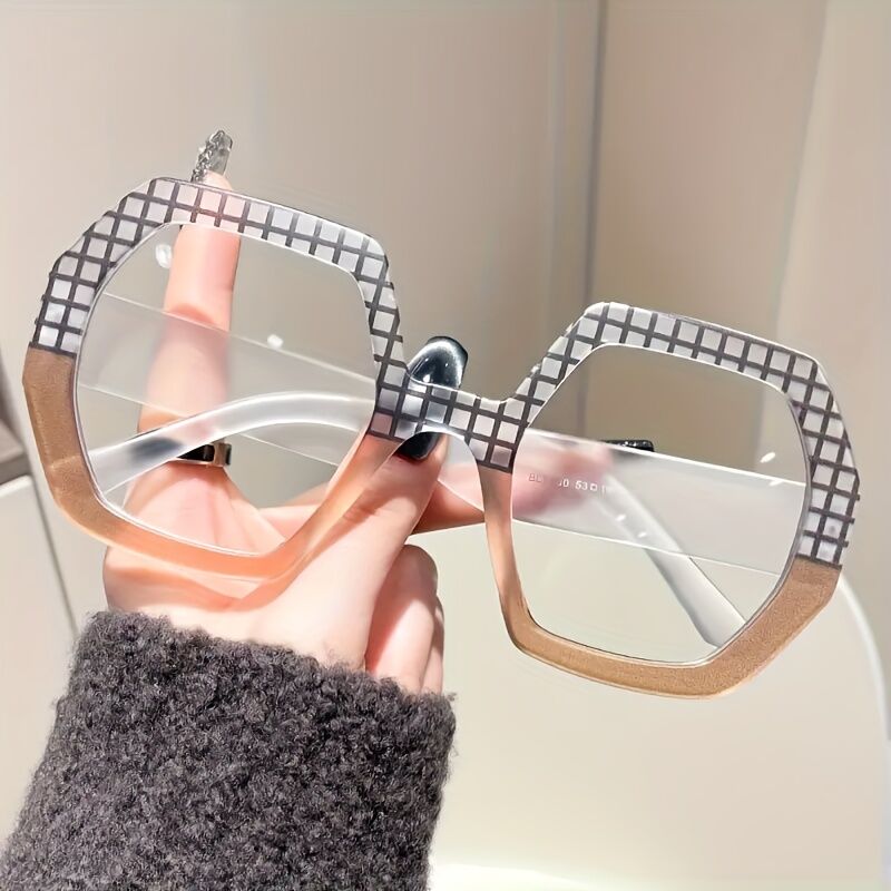 Dora Geometric Brown Glasses