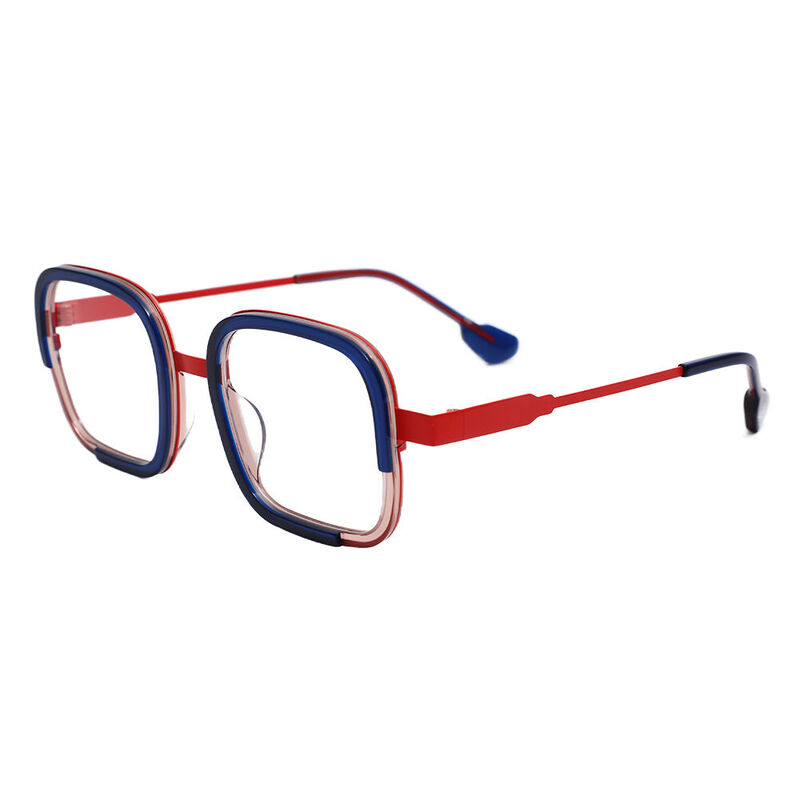 Frede Square Blue Glasses