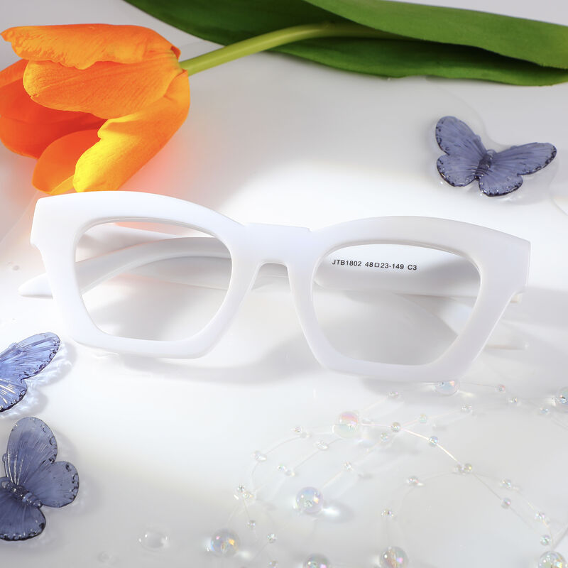 Occhiali da Vista Trista Quadrato Bianco