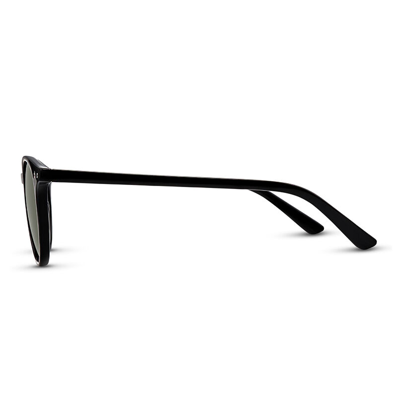 Omnipotent Round Black/Green Sunglasses