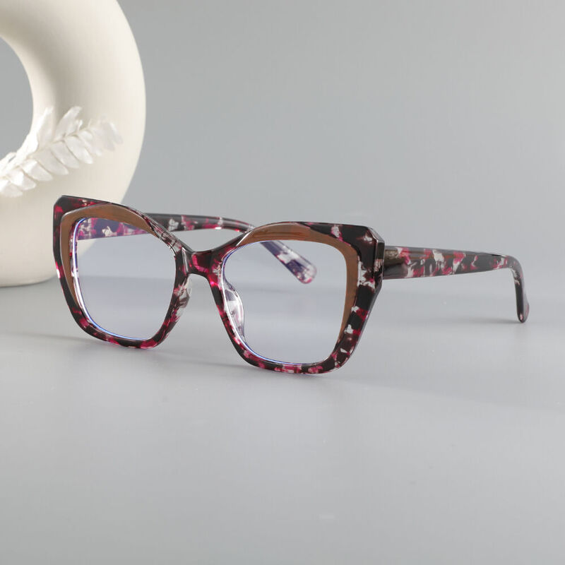 Steele Cat Eye Floral Glasses