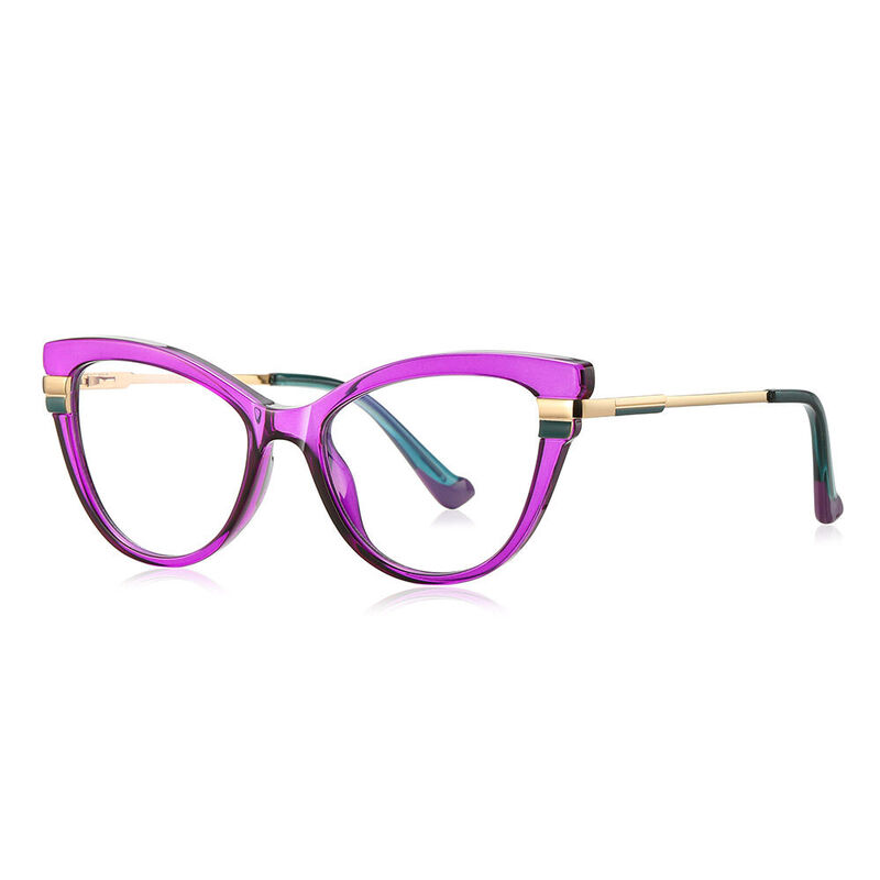 Hamle Cat Eye Purple Glasses