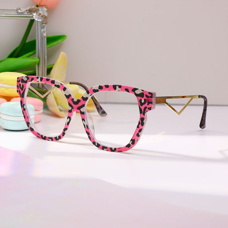 Beck Cat Eye Pink Glasses