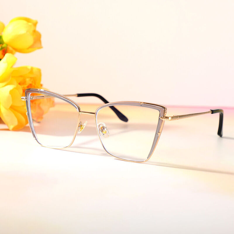 Burke Cat Eye Graue Brille