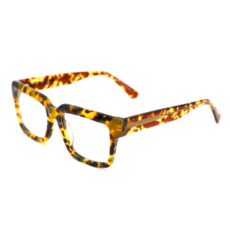 Taylor Rectangle Tortoise Glasses