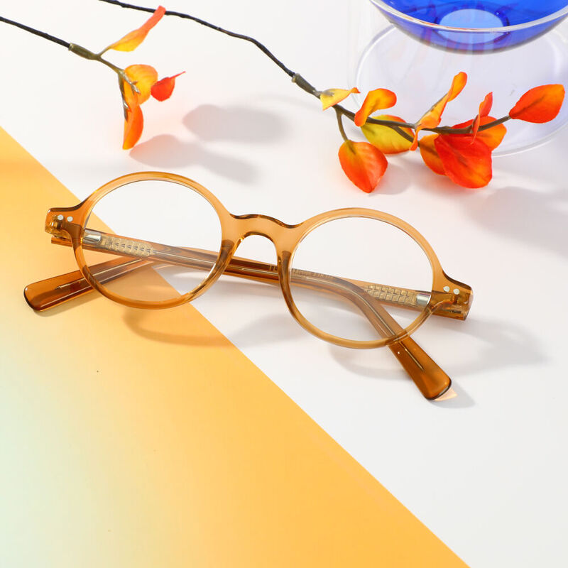 Crane Runde Orange Brille
