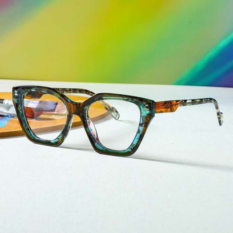 Occhiali da Vista Alberta Cat Eye Blu