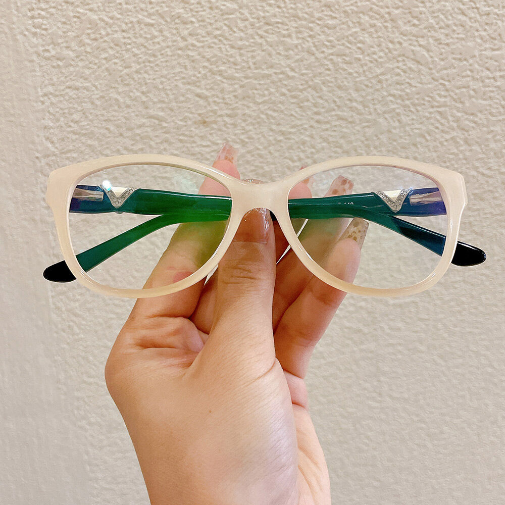 Thomps Square Orange Glasses