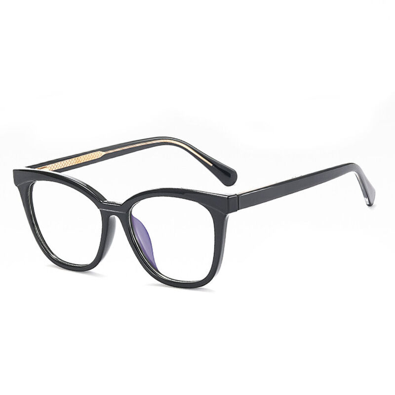 Veronica Square Black Glasses - Aoolia.com