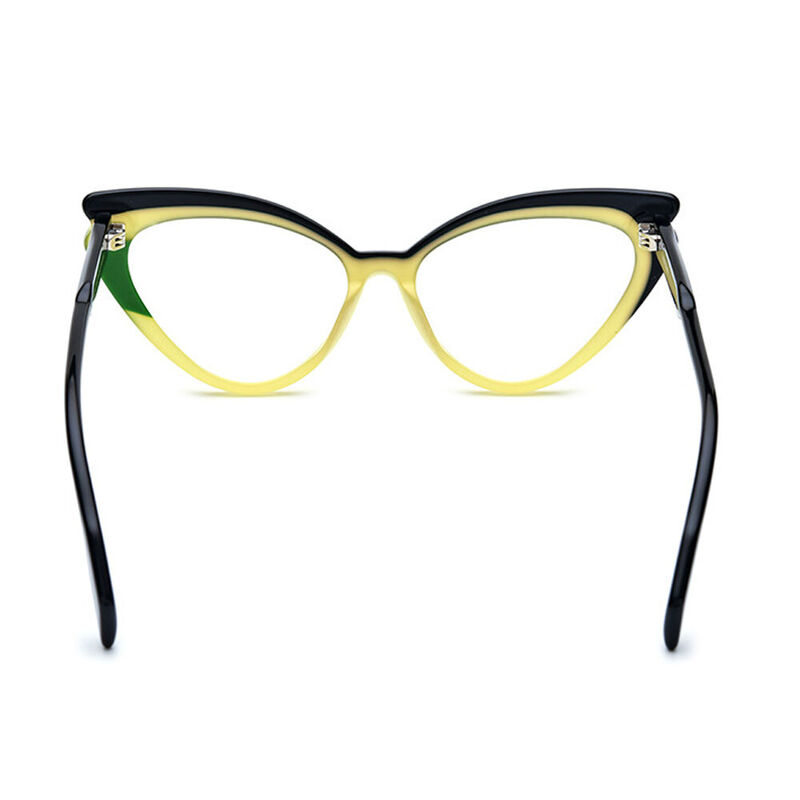 Myles Cat Eye Yellow Glasses