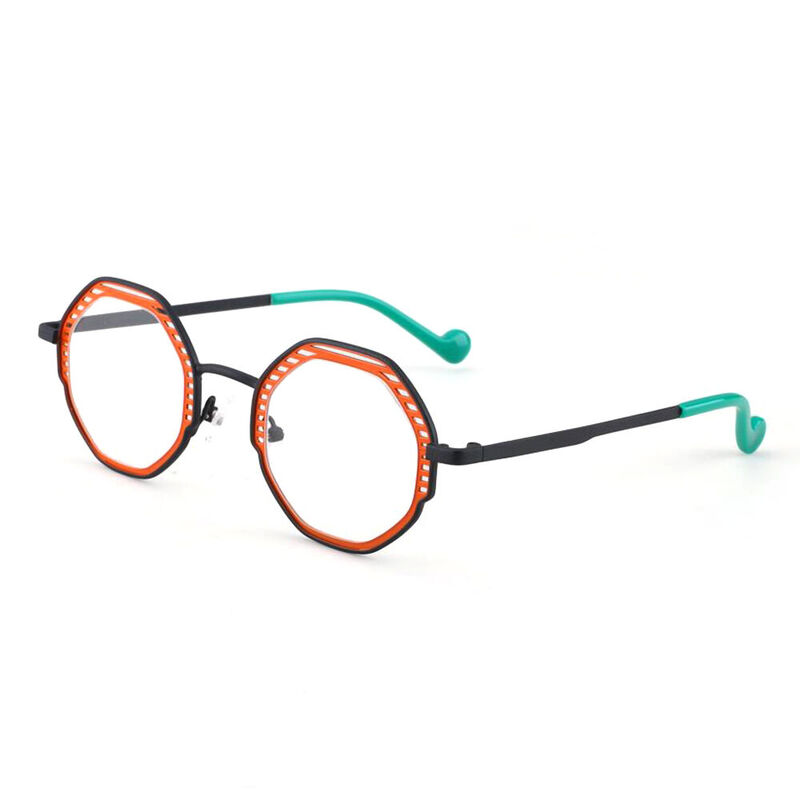 Barrett Geometric Orange Glasses