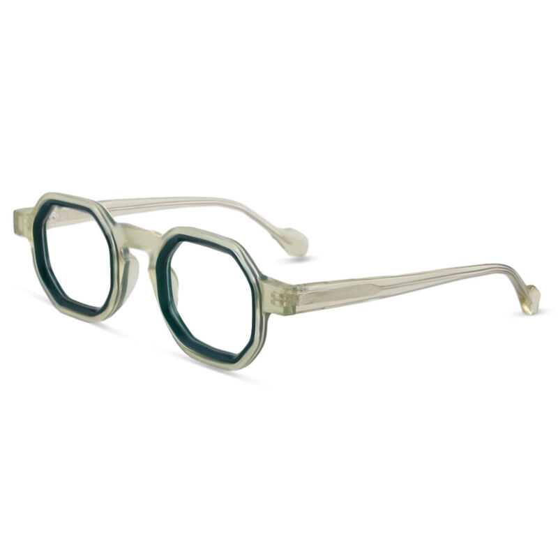 Dewar Geometric Green Glasses