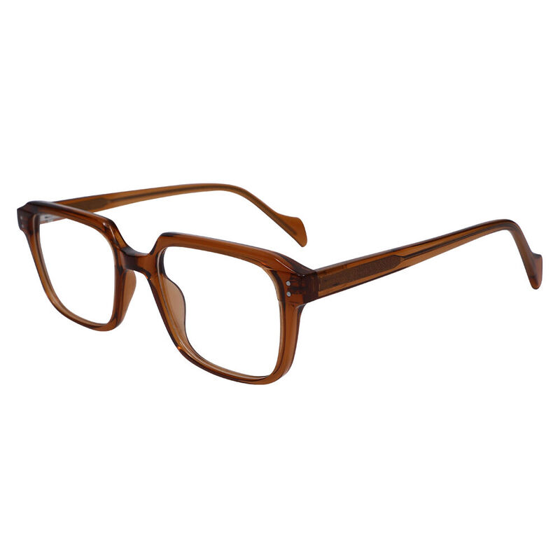 Odelio Square Brown Glasses