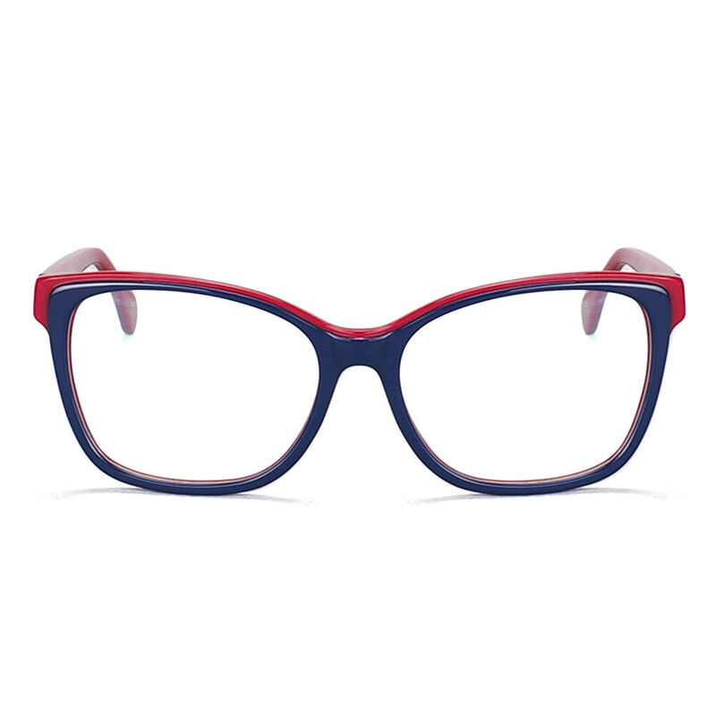 Edisea Square Blue Glasses