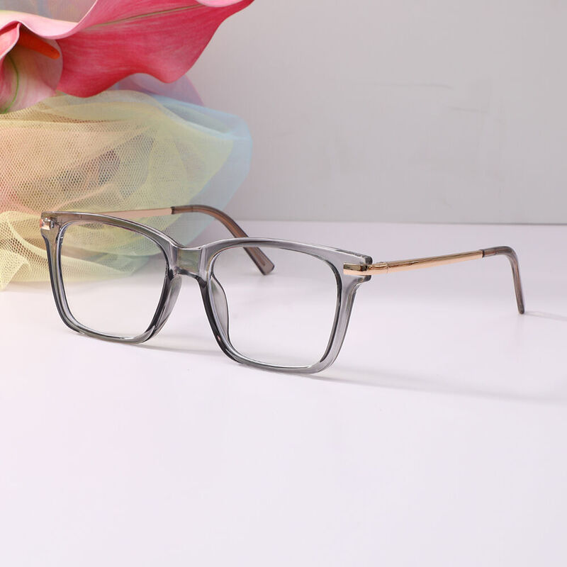 Elijan Square Gray Glasses