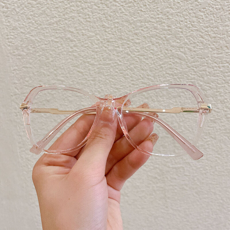 Besaa Cat Eye Pink Glasses